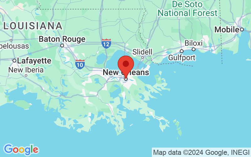 Map of New Orleans, Louisiana